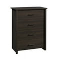 Mainstays Hillside 4Drawer Vertical Dresser, Espresso