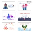 thumbnail image 3 of 24PCS Merry Christmas Greeting Cards with Stickers Set 6 Assorted Designs Happy New Year Greeting Cards for Holiday Thanksgiving Festivals Birthday Gift, 3 of 7