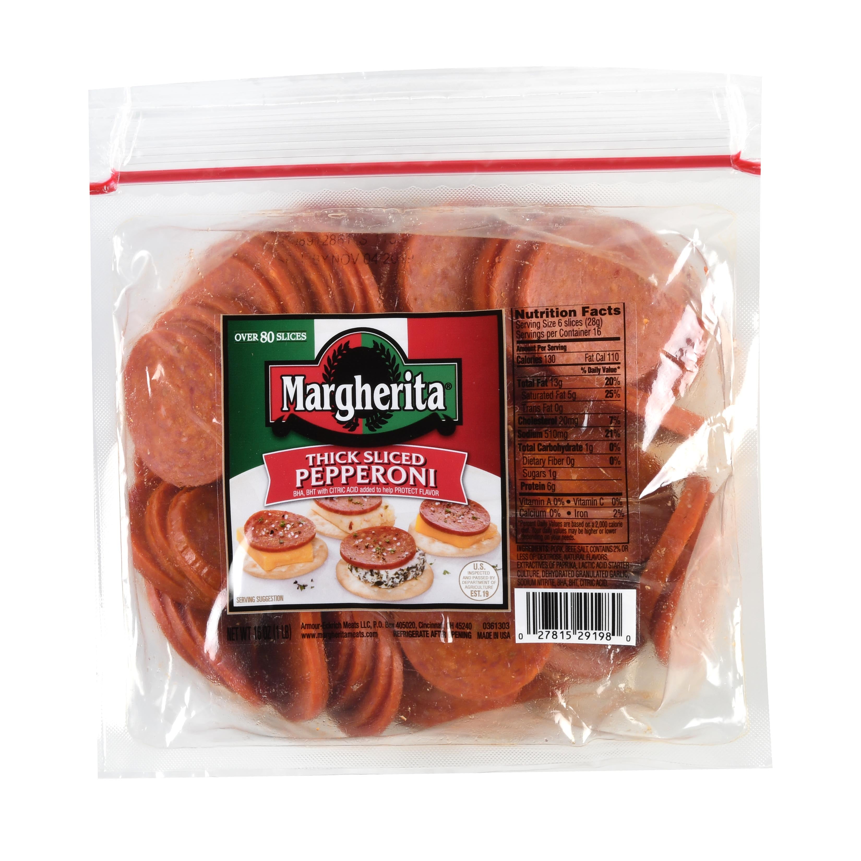 Margherita Pepperoni Slices, 16 oz