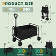 thumbnail image 2 of Carrito Plegable Ecogou con Capacidad de Carga de 168 kg y Ruedas, 2 of 9