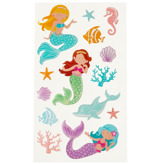 Recollections Mermaid Stickers, 12 Pack
