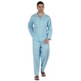 thumbnail image 1 of Inkmeso Men's Cotton PJs Printed Sleepwear Lounge Wear Top & Bottom Pajama Set, 1 of 7