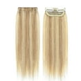 thumbnail image 3 of SEGO Thick Clip in Mini Human Hair Extensions for Women Adding Hair Volume Seamless Short Straight Clip in Human Hair Pad Hairpieces Topper for Thinning Hair, 3 of 8