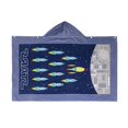 thumbnail image 2 of ” Extended Kids Bath Beach Soft Cotton Terry Hooded Towel  for Wrap Cartoon Cape Shower Robe Poncho  Stars”, 2 of 10