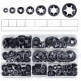 thumbnail image 1 of Assortiment de 340 Pcs de Circlips Métriques 3-12 mm, 65 Anneaux de Retenue en Acier au Manganèse pour Roulements, Trousse de Fixations Robustes avec Installation Facile, Quantité en Vrac (223 g) - Approvisionnement Transfrontalier de Chine, 1 of 2