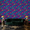 thumbnail image 6 of Retro Peel and Stick Wallpaper Stylized Leopard Print orange Space Bold Color Wall Mural 17.7in x 9.8ft Self Adhesive Removable Wall Paper Renter Friendly Wallpaper for Bedroom Dressing Room Salon, 6 of 8