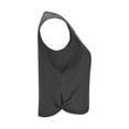 thumbnail image 6 of Womens Cropped Workout Tank Tops Sleeveless Sports Athletic Yoga Running Gym Crop Shirts Side Cut Out Lightweight, 6 of 6