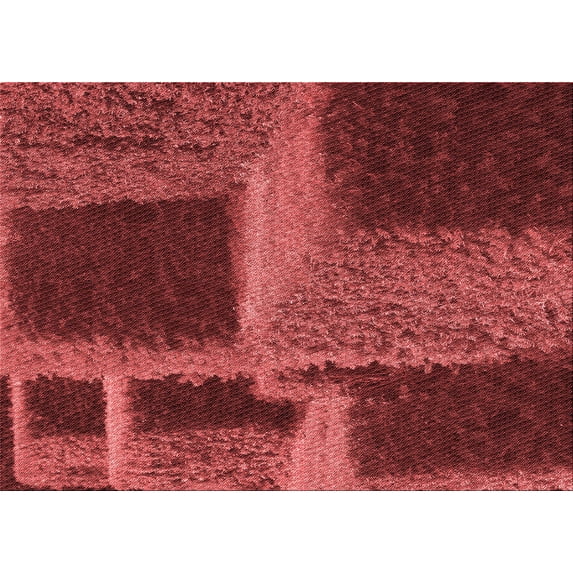Ahgly Company Machine Washable Indoor Rectangle Transitional Grapefruit Red Area Rugs, 5' x 8'