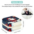thumbnail image 5 of Santa Claus Travel Portable Square Jewelry Box Earring Necklace Bracelet Holder Display Case Organizer Box, Decorative Jewelry Stand Storage Box, 5 of 6
