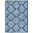 thumbnail image 2 of SAFAVIEH Courtyard Joetta Geometric Indoor/Outdoor Area Rug, Navy/Grey, 6'7" x 9'6", 2 of 10