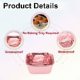 thumbnail image 3 of Uxcell 50 Pcs Double-sided Aluminum Foil Cupcake Liners, Greaseproof Muffins Baking Cupcakes for Wedding Birthday Party Decoration, Rose Gold (Square), 3 of 6