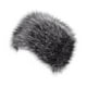thumbnail image 3 of Gorro de esquí ruso grueso, disfraz de esquí, regalo, gorro cálido de invierno sintético para la nieve. Negro gris oscuro, 3 of 8