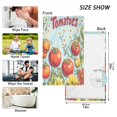 thumbnail image 6 of Yayeee 100% Cotton Hand Towels for Bathroom 16" x 28" Soft Absorbent Kitchen Towel, Blue Tomatoes, 6 of 7