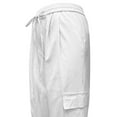 thumbnail image 5 of Ndbuld Women Cargo Pants Ladies Trendy and Casual Multi Pocket Loose Wide Leg Work Pants Long Pants Savings Up to 30% off,XL,White, 5 of 7