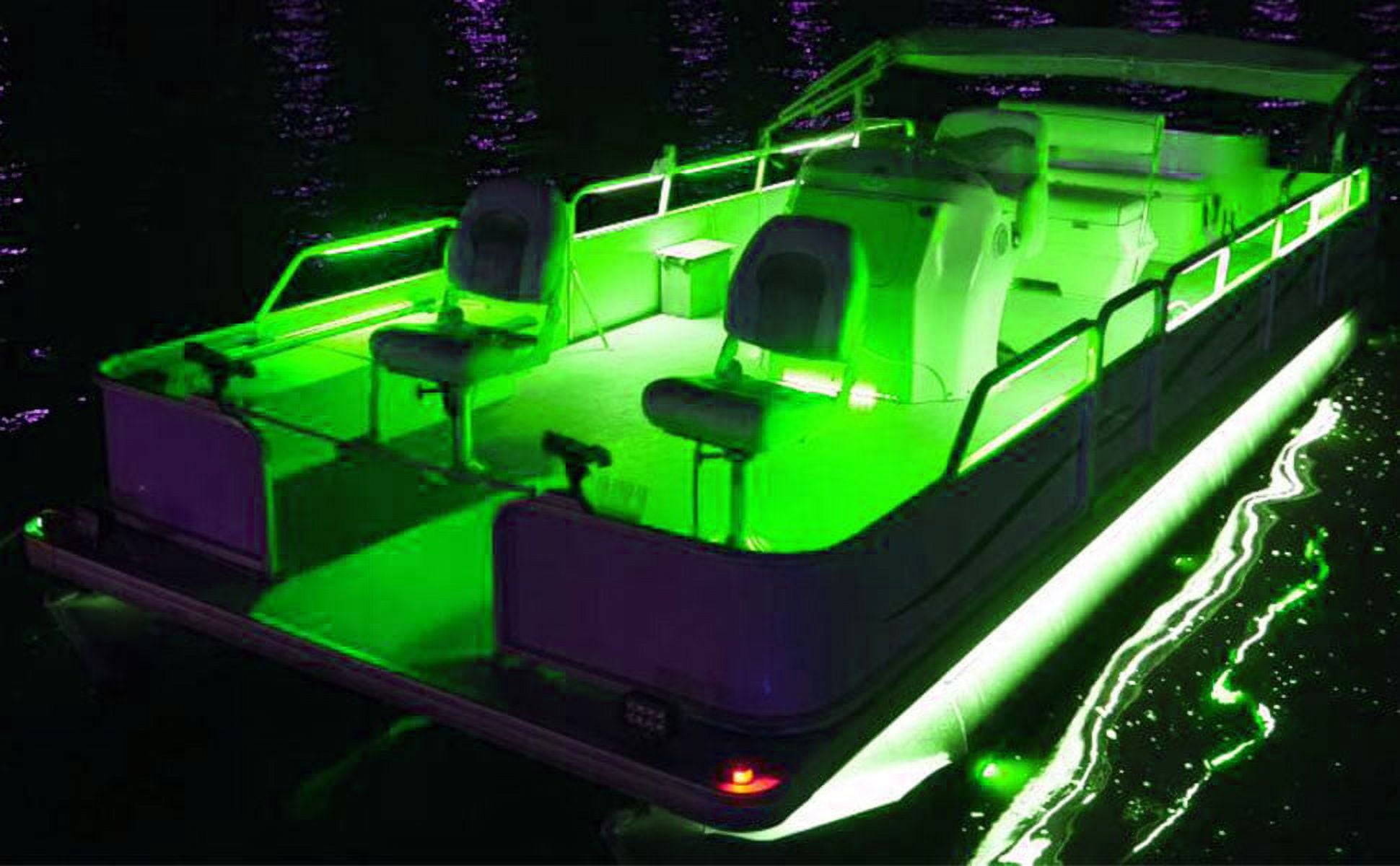 Boat LED Lights Strip Marine Pontoon Boat Light for 12V Interior Courtesy Deck Accent Decorative Lights Waterproof for Fishing Duck Bass Boat Kayak Sailboat Blue LED Lighting Strip 16.4FT/5m