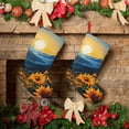 thumbnail image 6 of Vsdgher Elegant Sunset Sunflower Christmas Stockings 18 inch Large Kids Stocking Bags Hanging Socks for Christmas Decor Decorations, 6 of 7
