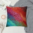 thumbnail image 2 of Turquoise Red Speckled Wood Pillow Case,, 2 of 5