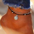 thumbnail image 2 of Ankle Bracelet Adjustable Double Layers Ankle Chain Foot Chain for Women, 2 of 7
