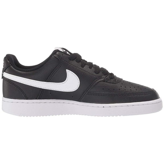 Nike Women's Court Vision Low Sneaker, Black/White, 7 Regular US