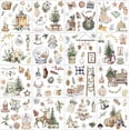 thumbnail image 3 of SATINIOR 16 Hojas de Transferencias Navideñas para Manualidades y Muebles Pegatinas de Gnomo de Reno y Muñeco de Nieve de Navidad Calcomanías para Álbumes de Recortes DIY Tela de Madera Diario Sobres, 3 of 4