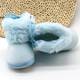 thumbnail image 5 of Infant Baby Boys Girls Plush Winter Snow Boots Ankle Back Tie Soft Sole Boots Toddler Newborn Warm First Walker Crib Outdoor Shoes, 5 of 7