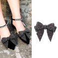 thumbnail image 4 of 1 Pair Shoe Clips Bowknot Rhinestones Shoe Embellishments Shoe Decorations, 4 of 9