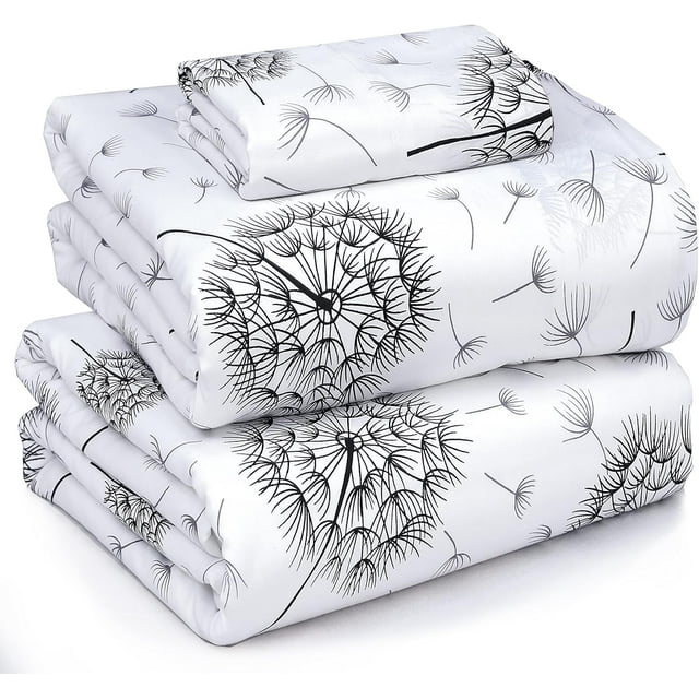 Cotton Sheets Crispy Cooling Percale Sheets for King Size Bed Breathable & Durable King Sheet Set es Deep Pocket Bed Sheets Fern Class Pieces