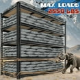 thumbnail image 3 of 55" W Storage Shelves, 2550LBS Garage Shelving Heavy Duty, 5-Tier Heavy Duty Shelving, Adjustable Metal Shelving Unit for Garage, Warehouse, Pantry, Kitchen, 55" W × 24" D × 72" H, Black, 3 of 17