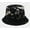 Black, variant on New Graffiti Style Panama Summer Harajuku Bucket Hat Colorful Tie Dye Fisherman Hat Reversible Bob Bucket Cap for Men Women