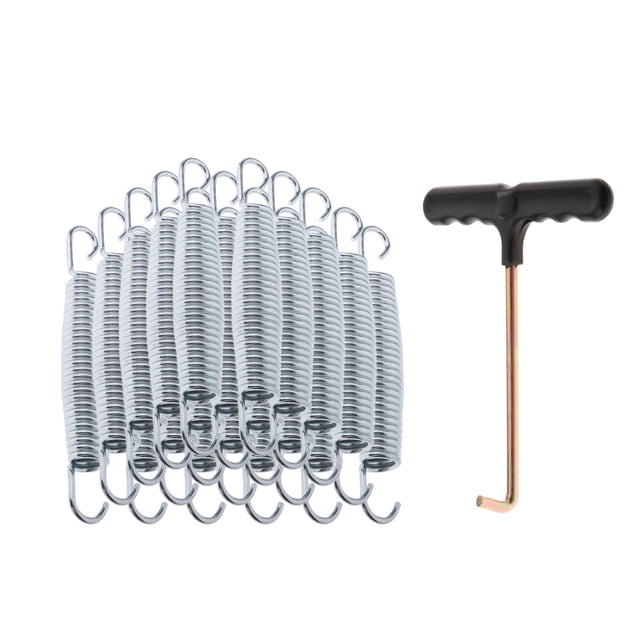 ZLight 20 Pcs Ressorts de Trampoline Robustes Résistants aux Intempéries Accessoires de Trampoline 16cm Argent 13.5cm