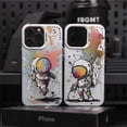 thumbnail image 2 of Carcasa Dura Mate Premium Pintura Al Óleo Linda NASA Astronauta Teléfono Funda compatible Para iPhone 11 12 13 14 PRO MAX promax Caso ip 11promax 12promax 11promax A Prueba De Golpes Cubierta Completa, 2 of 3