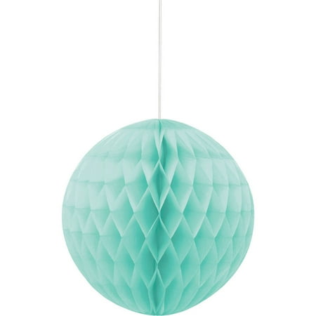 - Tissue Paper Honeycomb Ball, 8 in, Mint Green, 1ct