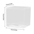 thumbnail image 2 of Transparent Acrylic Boxes, Rounded Corner Plastic Display Storage Boxes for Jewelry, Cosmetics, Collectibles, 10x10x10 cm, 2 of 5