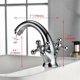 thumbnail image 2 of Grifo elegante para lavabo de baño, válvula mezcladora de agua fría y caliente para el área del lavabo del baño de la cocina, la superficie de latón pulido garantiza durabilidad y estilo, 2 of 5