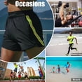 thumbnail image 2 of Pantalones deportivos para hombre con cintura elástica, bolsillos con cremallera y bandas reflectantes - Ideales para correr, gimnasio o uso diario - Talla XL en color negro con detalles, 2 of 6