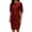 Red, variant on Glossy Chiffon Dress for Women Round Neck Sequin Sleeves Casual Vacation Beach Travel Elegant Flowy Three-Quarter Sleeve Solid Color Dress, Purple M