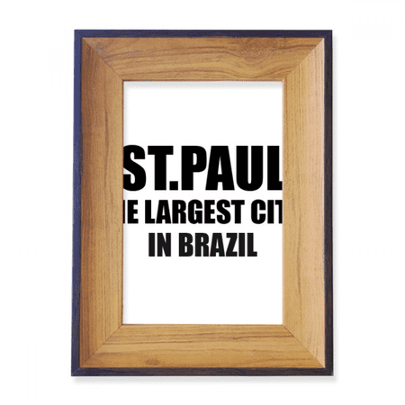 ST.Paul The Largest City In Brazil Photo Frame Exhibition Display Art Desktop Painting