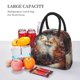thumbnail image 5 of Fotbe Romantic Flower Fox Couple Bolsa de Almuerzo con Estampado, Lonchera Aislada, Contenedor de Comida Reutilizable Tipo Cooler a Prueba de Fugas, 5 of 6