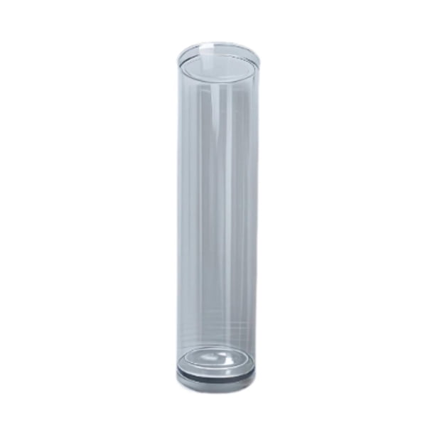 Tubo de almacenamiento portátil para pelotas de bádminton, organizador de volantes de acrílico duradero, transparente 235 cm x 665 cm