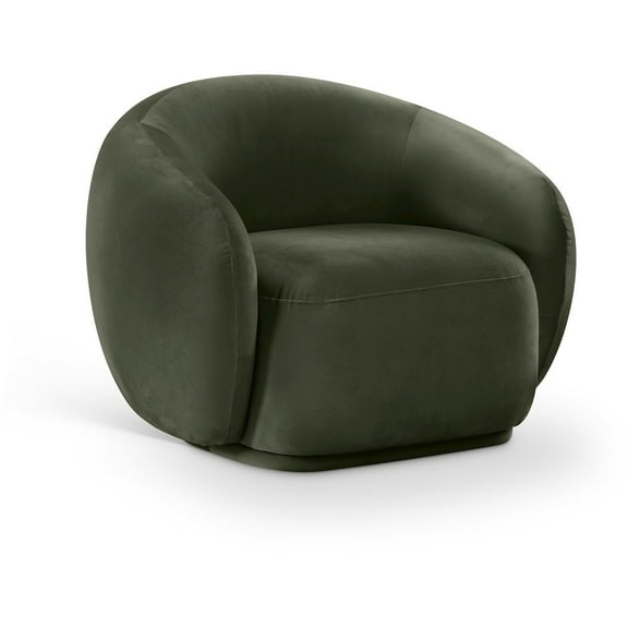 Meridian Furniture Emery Green Velvet Chair