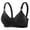 Black, variant on Womens Push Up Bras No Underwire Full Coverage Bralette Wirefree Adjustable Straps Bra Comfy Everyday Underwear Orange 36