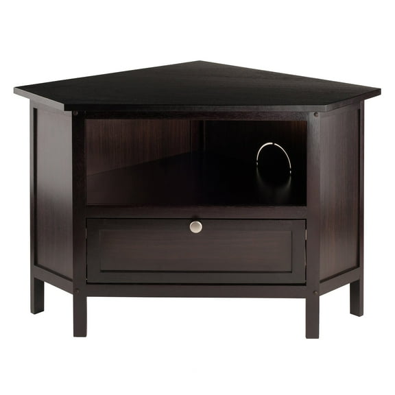 Winsome Zena Corner TV & Media Stand, Espresso Finish
