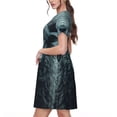 thumbnail image 2 of Easygdp Moody Ram Portrait para Vestido Transpirable de Mujer, Vestido Suelto de Manga Corta con Pliegues y Bolsillos para el Verano, 2 of 6