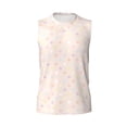 thumbnail image 6 of Lsque Colorful Dots Print Men's Cotton Blend Sleeveless Muscle Shirts (S-3XL)- Moisture Wicking, Odor Protection, UPF 30+,Large, 6 of 8