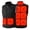 Black, variant on Winter Electric Vest 9 Section Adjustable Heating Stand Collar Outerwear Jacket