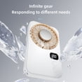 thumbnail image 4 of HCBY 100-Speed Ice Compress Pocket Fan with Digital Display, USB Rechargeable Slim Portable Fan, Desktop & Handheld Dual-Use Cooler, Ice Cooling Adjustable Gadget, 4 of 9