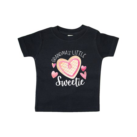 

Inktastic Grandma s Little Sweetie with Pink Heart Cookie Gift Baby Boy or Baby Girl T-Shirt