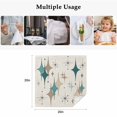 thumbnail image 5 of Cloth Napkins Set of 2 - 20x20 Inches, Green Beige Diamond Washable Reusable Table Napkins, Modern Geometric Middle Century Soft & Absortbent Dining Napkin for Party Wedding Hotel Restaurant, 5 of 8