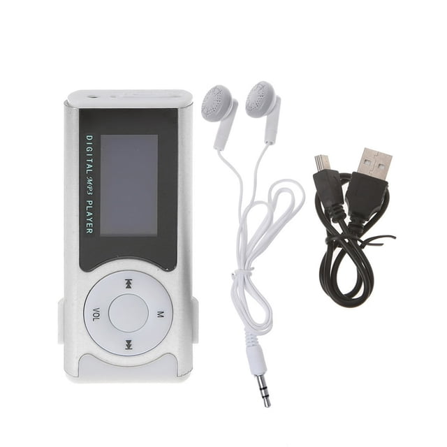 MesaSe Mini USB Aluminum LCD Screen 32GB Micro SD TF Card Clip Design Digital Music MP3 Player