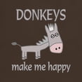 thumbnail image 3 of CafePress - Donkey Happy Dark T Shirt - Men's Classic Graphic Cotton T-Shirt, 3 of 4